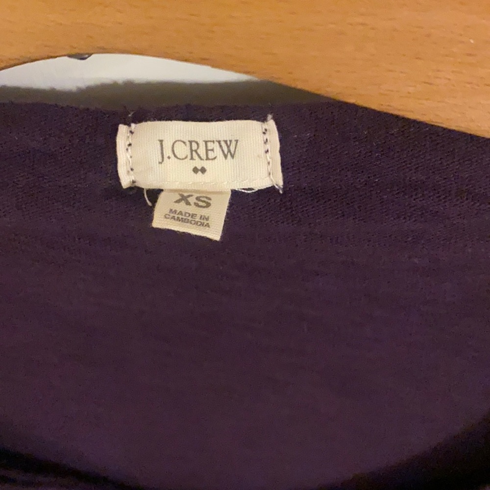 JCREW dark plum top. XS